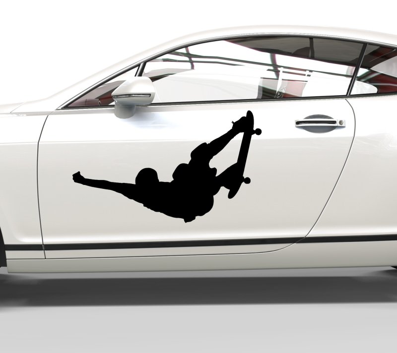 10001 Skater Schatten Aufkleber